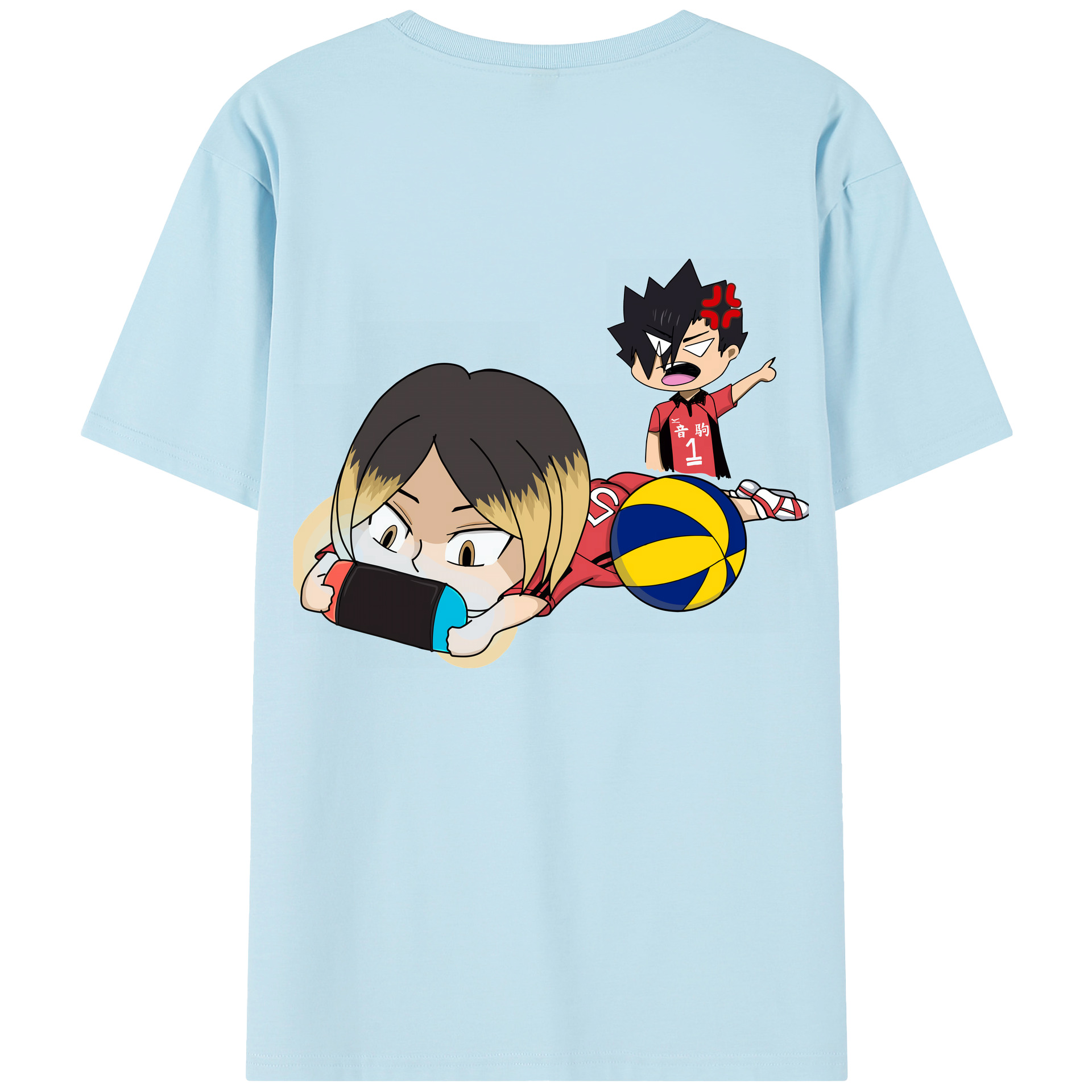 （画像用） ハイキュー!! Haikyu!! 綿100％半袖Tシャツ（背面プリント）